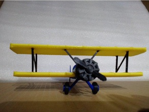 biplane 3d printing 3d print model - Mito3D