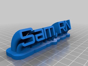 sam rn office kundengebundene 3d print model - Mito3D