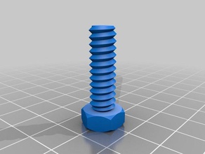 my customized nut job bolt parts 3d print model - Mito3D