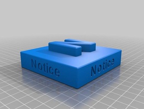 notice-1 learning customized 3d print model - Mito3D