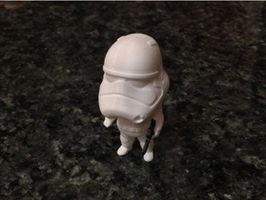 star wars - cute stormtrooper Skulpturen darth vader in starwars storm trooper 3d print model - Mito3D