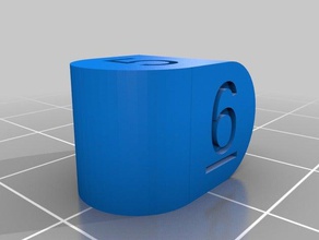 rounded d4 die 5-8 dice 3d print model - Mito3D