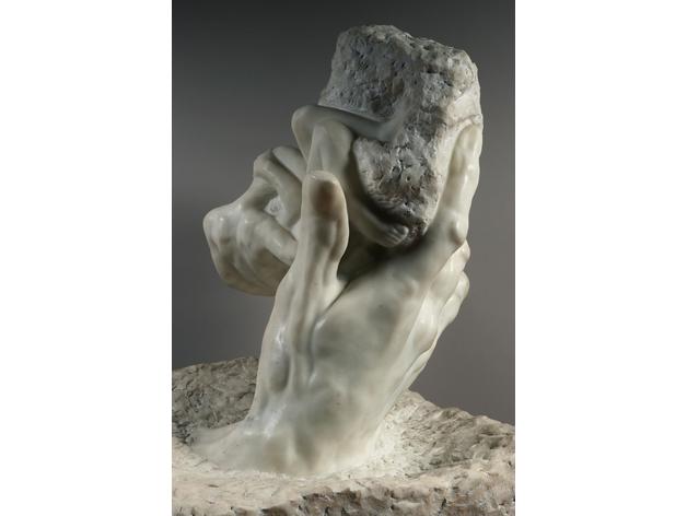 hand Gottes mus e rodin, paris Skulpturen 3D print model - Mito3D