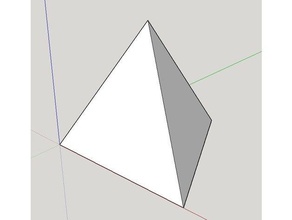 Tetraeder 3d-drucken Pyramide Form tetraeder Dreieck 3d print model - Mito3D
