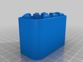 customized 8 aa battery case containers 3d print model - Mito3D