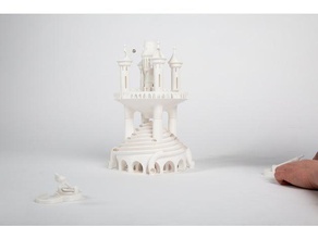 castello di torsione gioco giochi e giocattoli torre del catapulta il marmo eseguire twisted 3d print model - Mito3D
