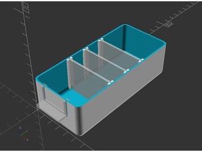 customizable storage components drawer diy divider dividers openscad box 3d print model - Mito3D