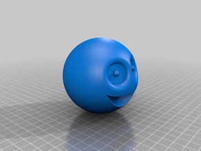 smiley-ball Skulpturen 3d print model - Mito3D