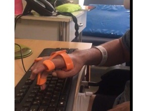 ortesis de escribir con pantalla táctil herramientas mano accesibilidad ayuda assistivetech la tecnología asistencia discapacidad handicap terapia ocupacional órtesis prótesis 3d print model - Mito3D