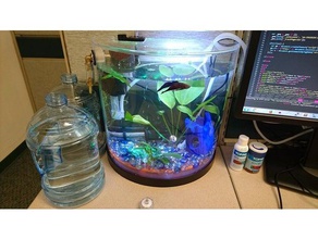 réservoir de poissons faux fond les animaux compagnie 3d print model - Mito3D