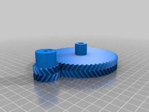 il mio personalizzato parametrico a spina di pesce set ingranaggi passo estrusori Stampante 3d su misura 3d print model - Mito3D