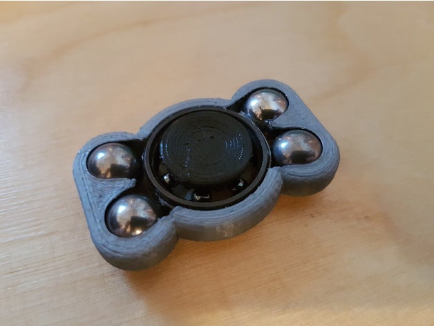 pequeña bola de acero figet spinner juegos y juguetes edc fidget fidget-juguete inquietud mano juguete dedo handspinner la 3D print model - Mito3D