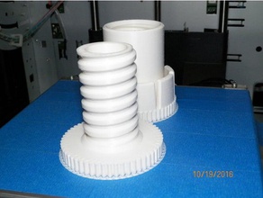 spool holder hatchbox 3d printer accessories filament-spool filament spoolholder adapter mount roller stand 3d print model - Mito3D