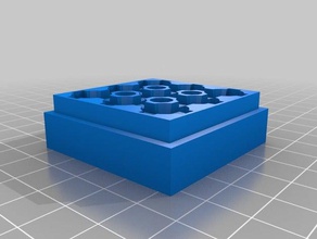 my customized er11 collet box 3x3 parts 3d print model - Mito3D