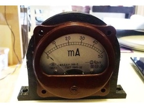milli-ampèremètre soviétique fait monter le tube de laser bricolage 3d print model - Mito3D