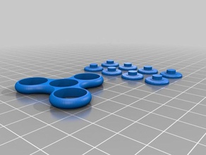 mini-spinner 3d-drucken fidget spinner zappeln Spielzeug 3d print model - Mito3D