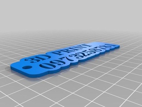 0973258781-3 keychains customized 3d print model - Mito3D