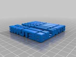 il mio personalizzati da due parole, la scultura sculture su misura 3d print model - Mito3D