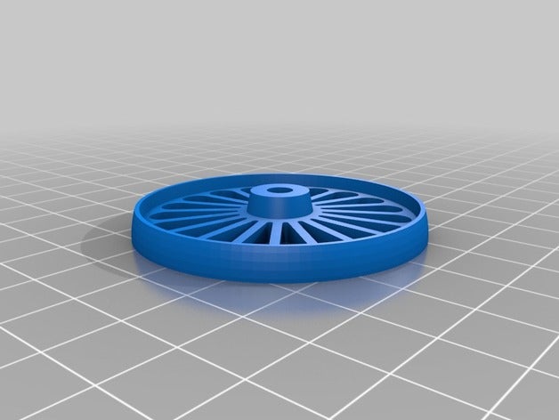 customizable spoked wheel openscad part 3D print model - Mito3D