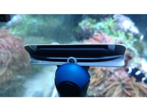 tunze care magnet long blade holder hobby aquarium fish tank glass cleaner reef scraper 3d print model - Mito3D