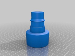negozio-vac sostituzione adattatore per tubo parti di ricambio shopvac accoppiatore 3d print model - Mito3D