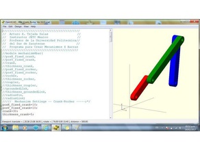 4 bar mechanism engineering 3d print model - Mito3D