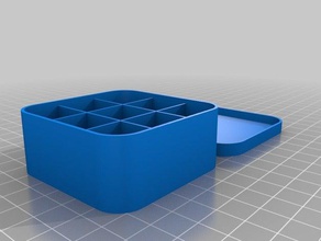 my customized simple fully box9cp tool holders & boxes 3d print model - Mito3D
