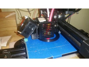 tronxy x1 40 mm element cooling fan shroud 3d printer parts 40mm duct print cooler 3d print model - Mito3D
