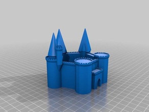 özelleştirilmiş Ortaçağ kale jeneratör binalar ve yapılar 3d print model - Mito3D