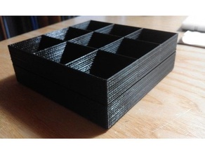 simple stackable organizer tool holders & boxes cassettiera drawers impilabile mini minuterie portaminuteria portaminuterie 3d print model - Mito3D