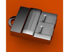 super nintendo Schlüsselanhänger console keychain snes mario video-Spiel-Konsole 3d print model - Mito3D