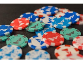 multi-colore fiches da poker giocattolo & accessori di gioco multicolor tavolozza il chip chips 3d print model - Mito3D