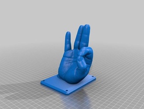 de la mano percha organización colgador pared 3d print model - Mito3D