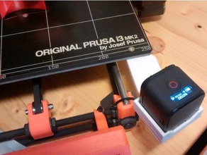 prusa i3 mk2 gopro session mount longer 3d printer accessories camera nut holder screw 3d print model - Mito3D