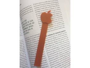 apple bookmark office 3d print model - Mito3D
