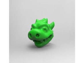 bowser keychain video games gaming high poly resolution mario models nes nintendo sculptures snes 3d print model - Mito3D
