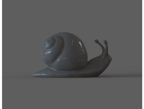 lumaca animali 3dprintable 3d animale slash seashell shell shellter 3d print model - Mito3D