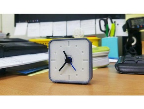 miniclock ver2 zwei-Ton-Farbe erhältlich diy analogclock Uhr clockface Uhrwerk Gesicht maakmake 3d print model - Mito3D