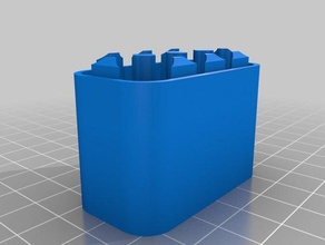 kundengebundene 8 aaa-Batterie Fall Container 3d print model - Mito3D