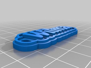 wilma keychains customized 3d print model - Mito3D