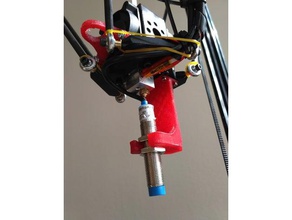 anycubic kossel calibration coaxial sensor holder 3d printer parts 3d print model - Mito3D