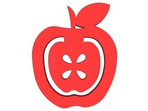 apple-design apple Obst Lehrer wslab 3d print model - Mito3D