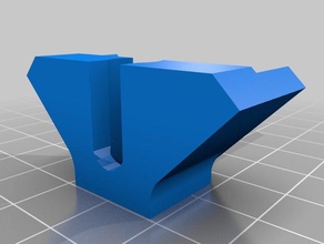 glass bed bracket no tab 3d printer accessories customized 3d print model - Mito3D