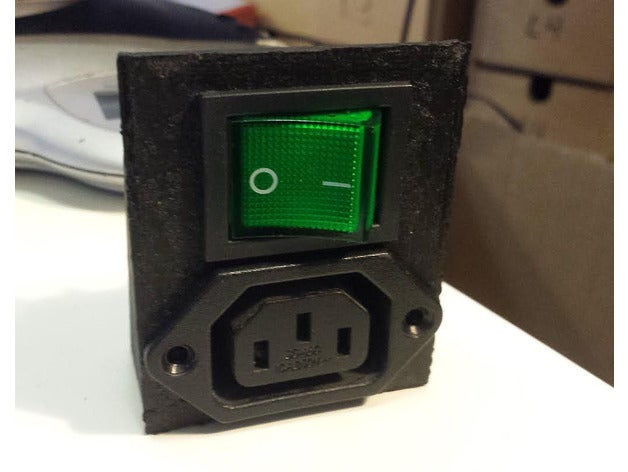 power socket switch mount diy 3D print model - Mito3D