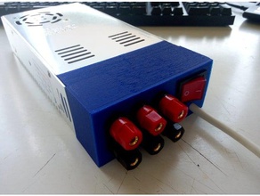 12v 360w di alimentazione coperchio terminali a banana r c i veicoli 30a la copertura interruttore radio controllo 3d print model - Mito3D