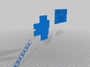 off key chain logo design school project 3d printing 3d print model - Mito3D