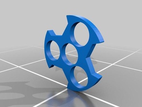 biohazard fidget spinner engineering 22mm icon logo fidget-toy fidgeting fidgetspinner hand toy 3d print model - Mito3D