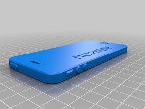 pas de téléphone v 5 5s art 3d print model - Mito3D