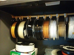 rangement bobines de filamento Impressora 3d acessórios bobine 3d print model - Mito3D