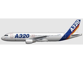 airbus a320 hobby 3d-drucken Coole Dinge high-detail Modell-Flugzeug 3d print model - Mito3D